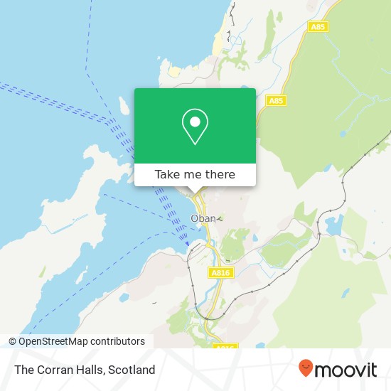 The Corran Halls map