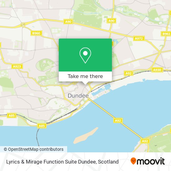 Lyrics & Mirage Function Suite Dundee map