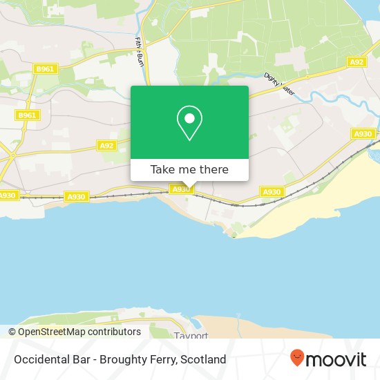 Occidental Bar - Broughty Ferry map