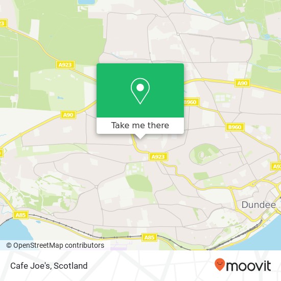 Cafe Joe's, Lochee Dundee DD2 3 map
