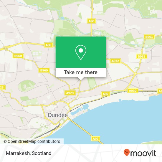 Marrakesh, Albert Street Dundee Dundee DD4 6PX map