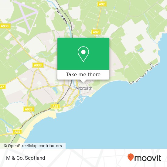 M & Co, High Street Arbroath Arbroath DD11 1 map