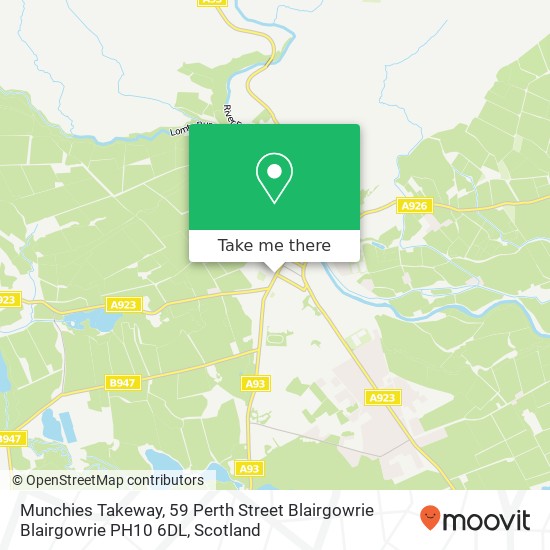 Munchies Takeway, 59 Perth Street Blairgowrie Blairgowrie PH10 6DL map