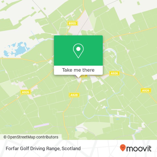 Forfar Golf Driving Range, North Mains Road Kirriemuir Kirriemuir DD8 5 map