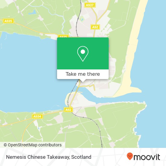 Nemesis Chinese Takeaway, 112 Castle Street Montrose Montrose DD10 8AX map