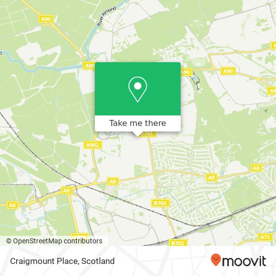 Craigmount Place map