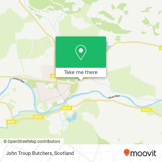 John Troup Butchers, Station Square Aboyne Aboyne AB34 5 map