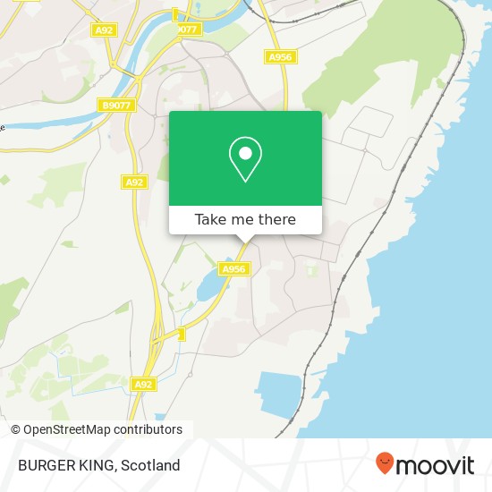 BURGER KING, Wellington Road Aberdeen Aberdeen AB12 3 map
