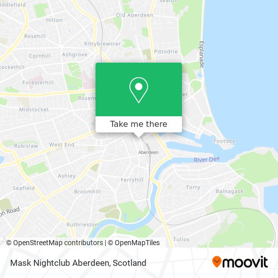 Mask Nightclub Aberdeen map