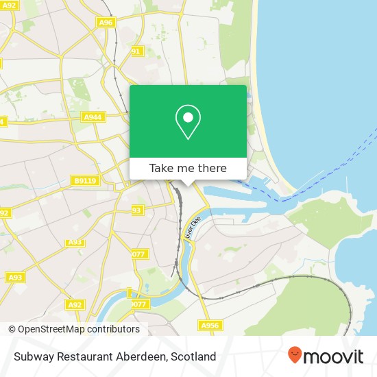 Subway Restaurant Aberdeen, Aberdeen Aberdeen AB11 5 map