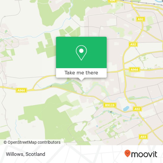 Willows, Aberdeen Aberdeen AB15 6 map
