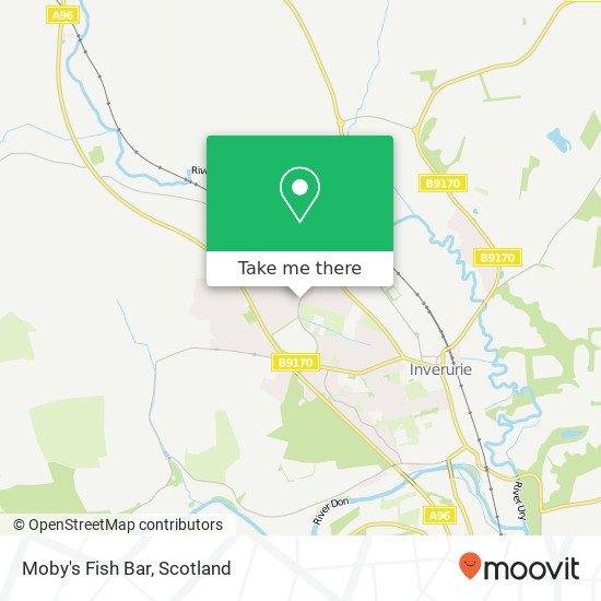 Moby's Fish Bar, Burghmuir Drive Inverurie Inverurie AB51 4 map