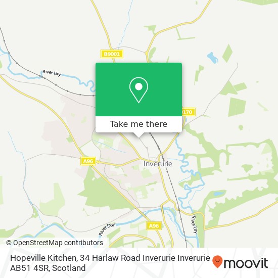Hopeville Kitchen, 34 Harlaw Road Inverurie Inverurie AB51 4SR map