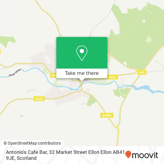 Antonio's Cafe Bar, 32 Market Street Ellon Ellon AB41 9JE map