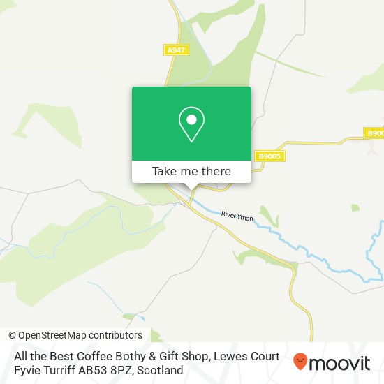 All the Best Coffee Bothy & Gift Shop, Lewes Court Fyvie Turriff AB53 8PZ map