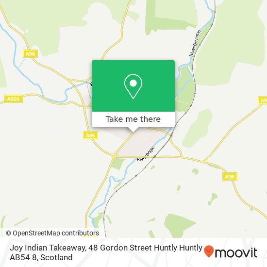 Joy Indian Takeaway, 48 Gordon Street Huntly Huntly AB54 8 map