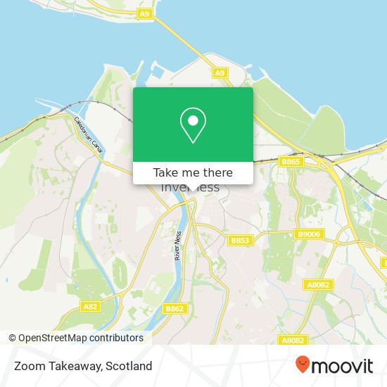 Zoom Takeaway, 23 Baron Taylor Street Inverness Inverness IV1 1 map