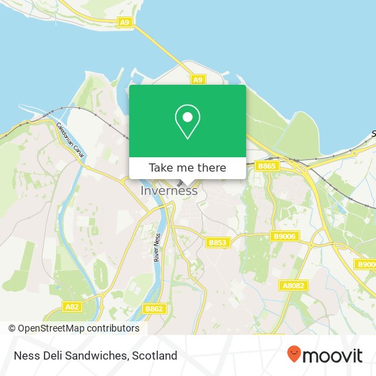 Ness Deli Sandwiches, Millburn Road Inverness Inverness IV2 3 map