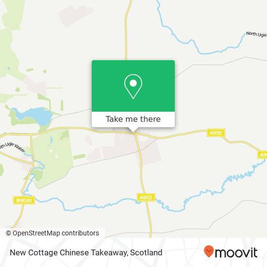 New Cottage Chinese Takeaway, 1 Station Road Mintlaw Peterhead AB42 5 map