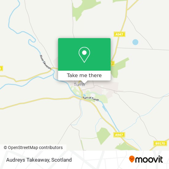 Audreys Takeaway map