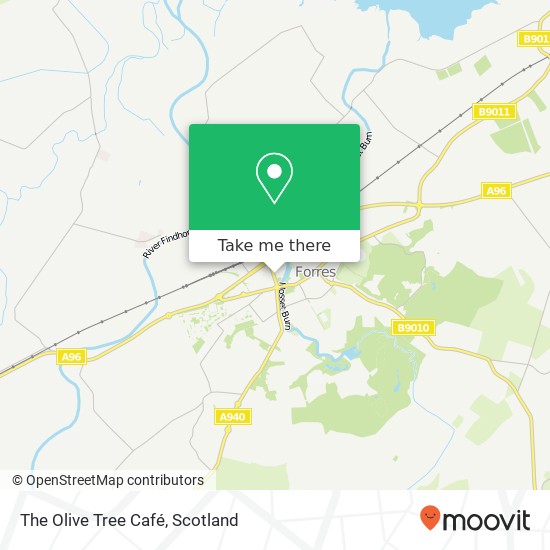 The Olive Tree Café, Market Street Forres Forres IV36 1EF map