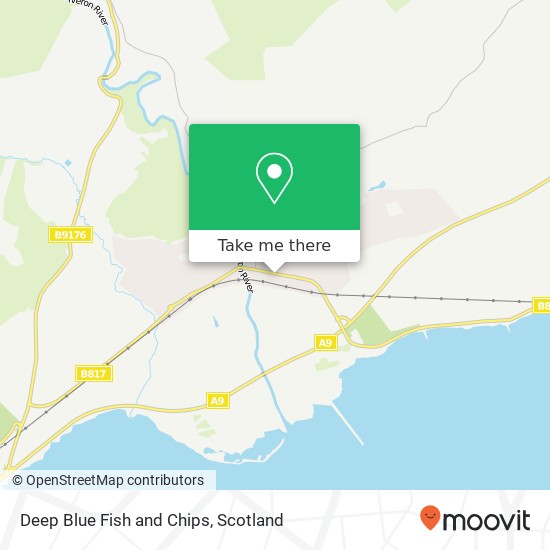 Deep Blue Fish and Chips, 70 High Street Alness Alness IV17 0SG map