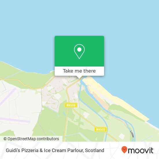 Guidi's Pizzeria & Ice Cream Parlour, 18 Clifton Road Lossiemouth Lossiemouth IV31 6DJ map