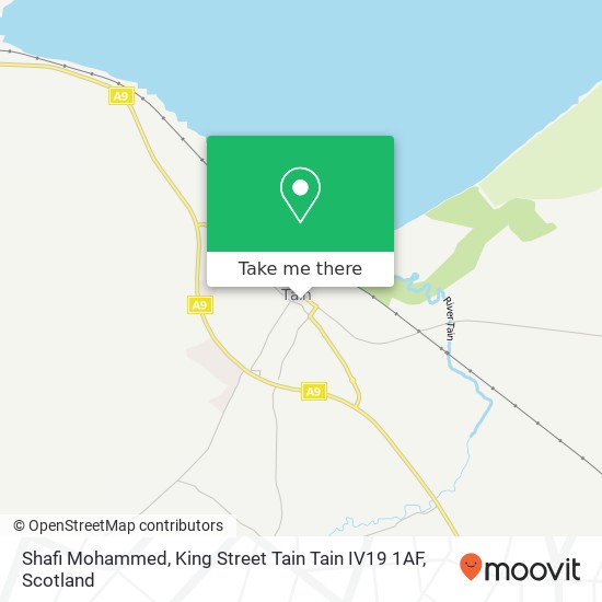 Shafi Mohammed, King Street Tain Tain IV19 1AF map