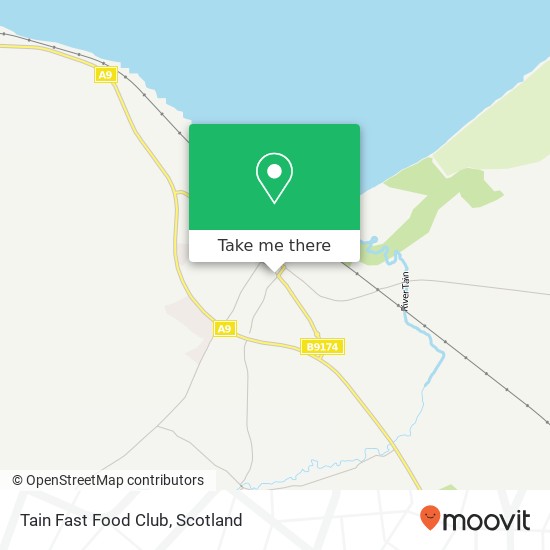 Tain Fast Food Club, 22 Stafford Street Tain Tain IV19 1 map