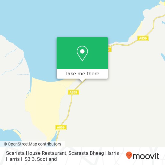Scarista House Restaurant, Scarasta Bheag Harris Harris HS3 3 map