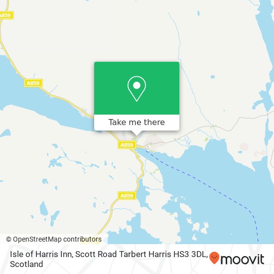 Isle of Harris Inn, Scott Road Tarbert Harris HS3 3DL map