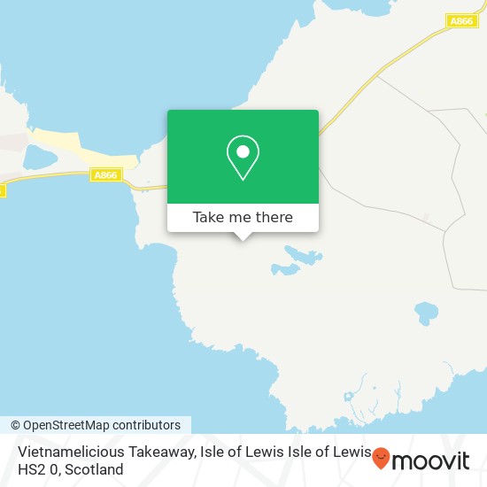 Vietnamelicious Takeaway, Isle of Lewis Isle of Lewis HS2 0 map