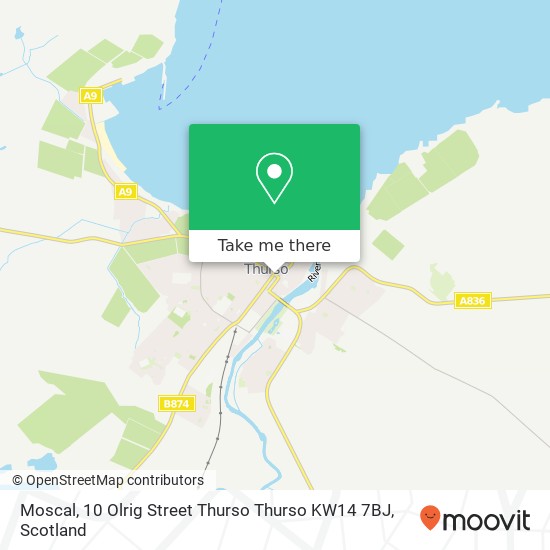 Moscal, 10 Olrig Street Thurso Thurso KW14 7BJ map
