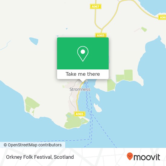 Orkney Folk Festival map