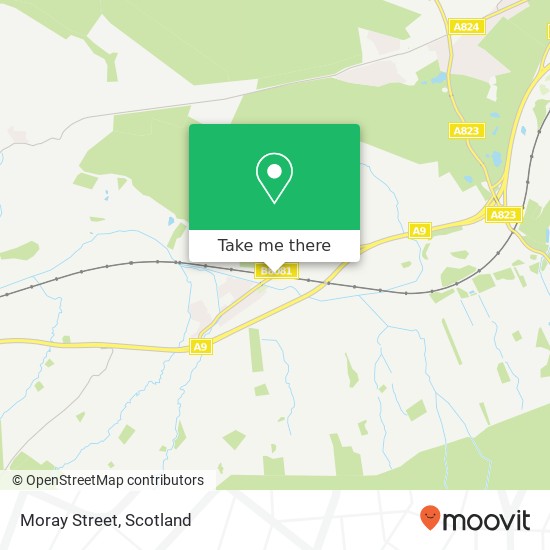 Moray Street map