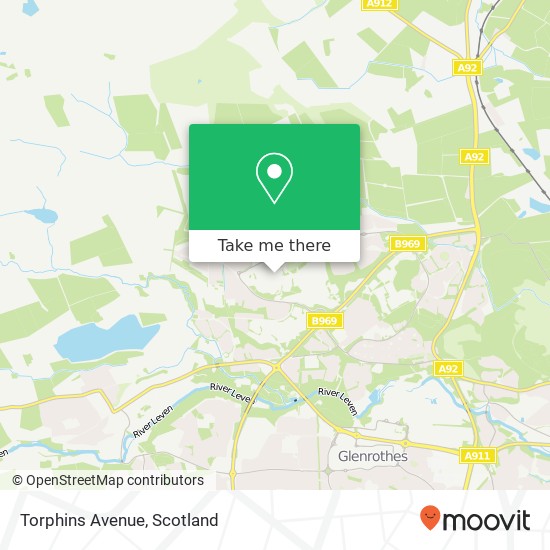 Torphins Avenue map