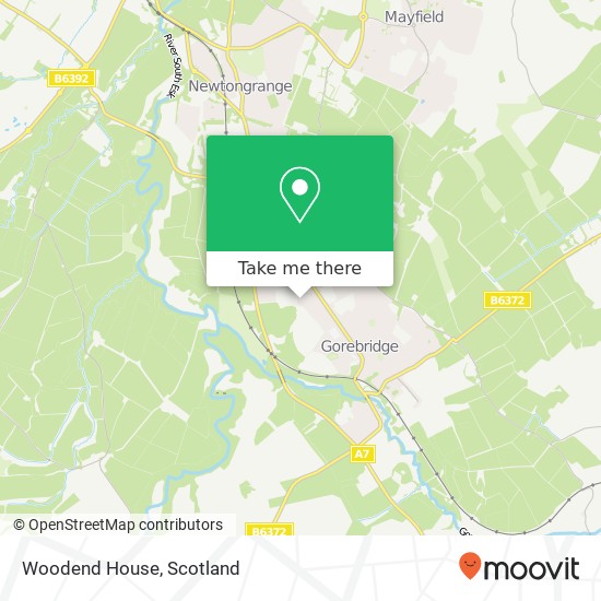 Woodend House map