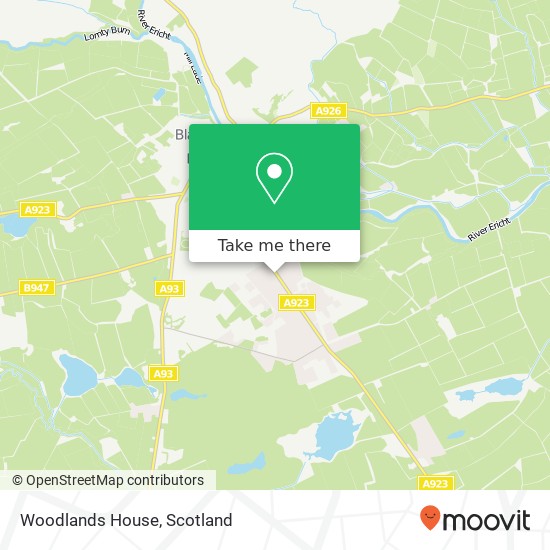 Woodlands House map