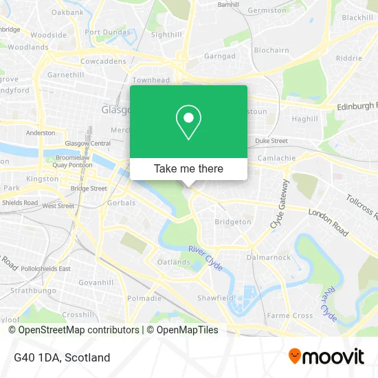 How to Get to G40 1DA in Glasgow by Bus or Train?