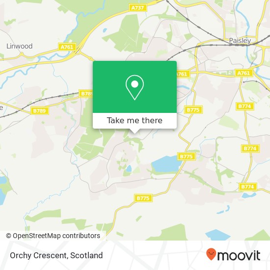 Orchy Crescent map
