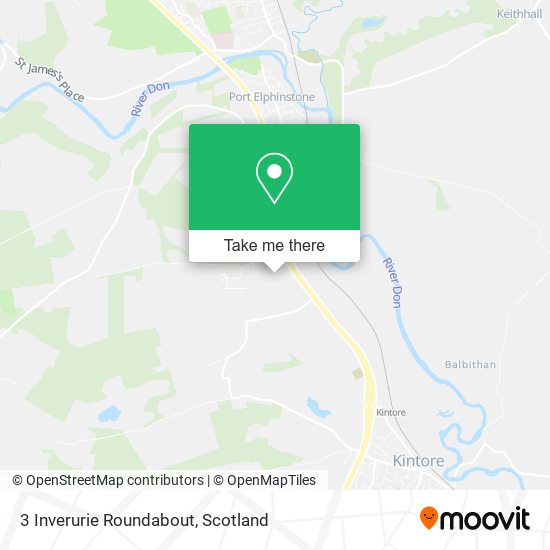 3 Inverurie Roundabout map