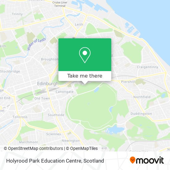 Holyrood Park Education Centre map