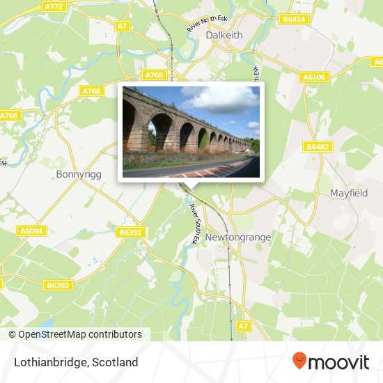 Lothianbridge map