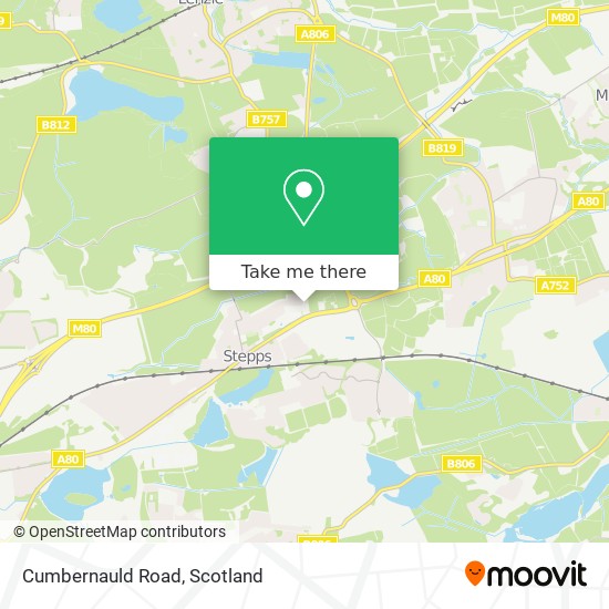 Cumbernauld Road map