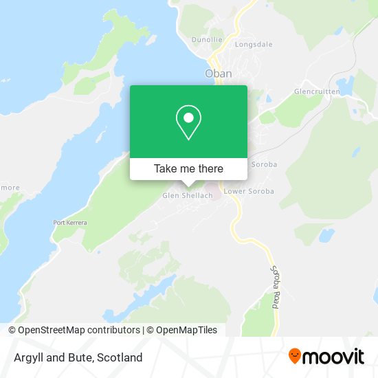 Argyll and Bute map