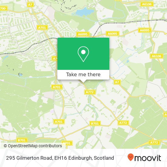 295 Gilmerton Road, EH16 Edinburgh map