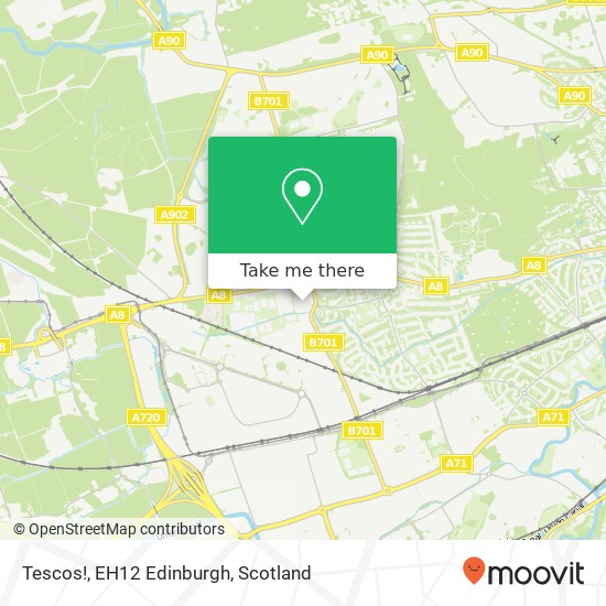 Tescos!, EH12 Edinburgh map