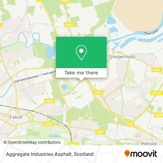 Aggregate Industries Asphalt map
