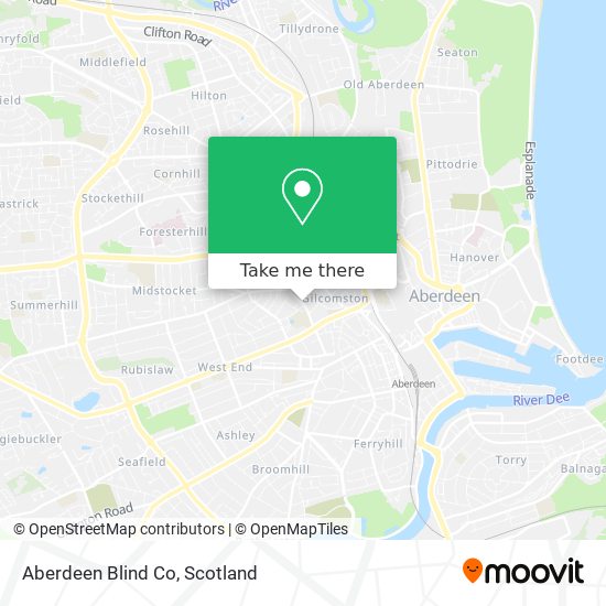 Aberdeen Blind Co map