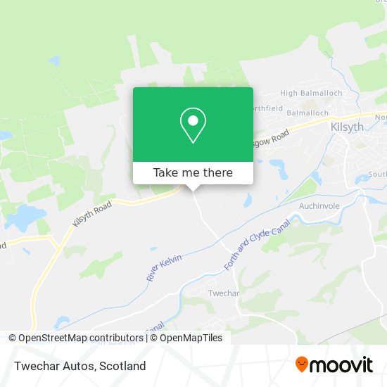 Twechar Autos map